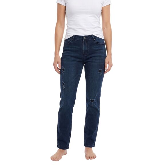 VIP Denim - VIP Women's Distressed Blue Jeans Size 14